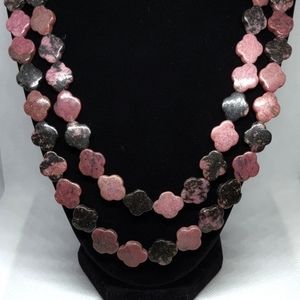 36" Porphyry? (925 Silver) Two-Strand Heavy Necklace Mine Finds by Jay King